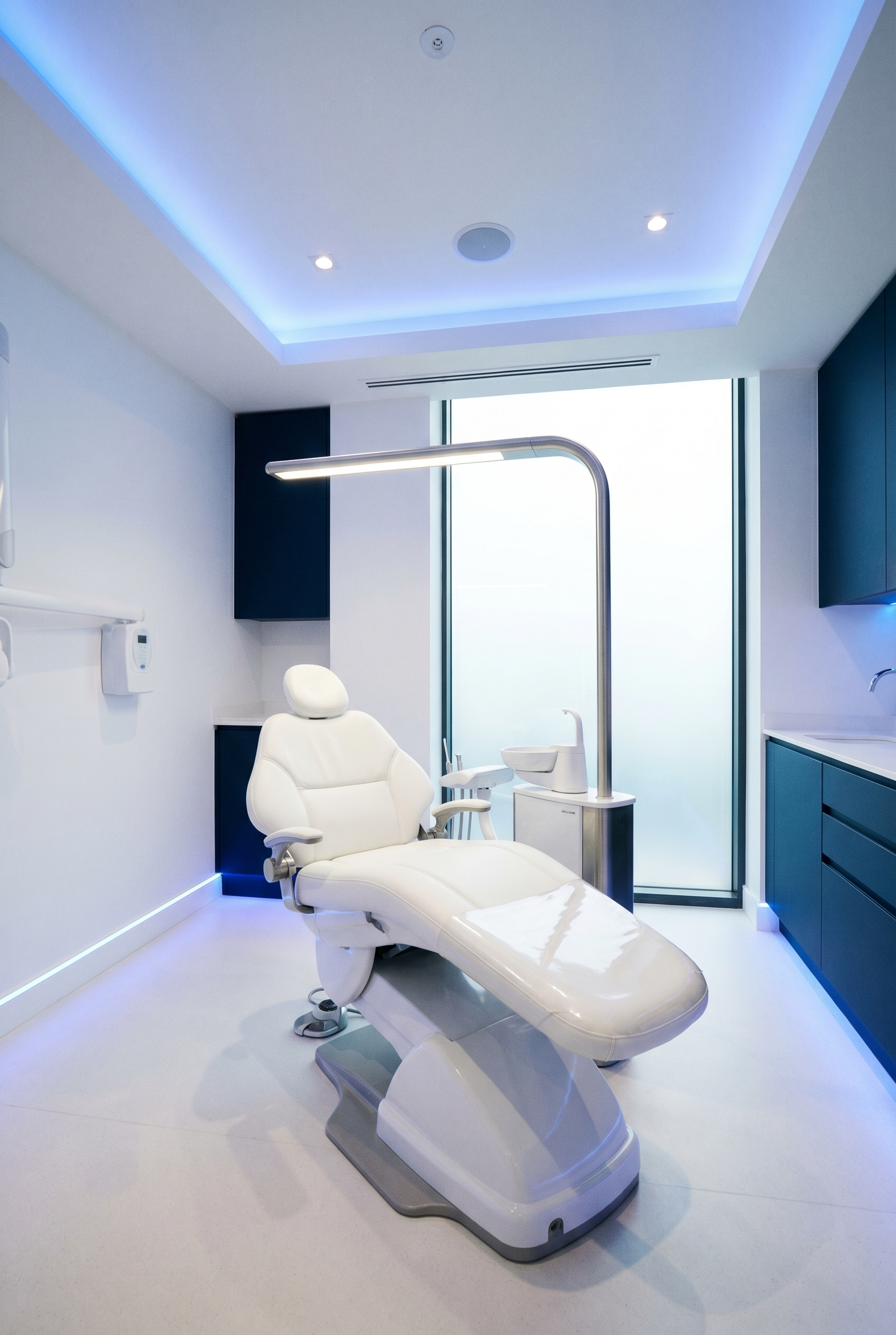 The main treatment suite at AURA Dental Studio