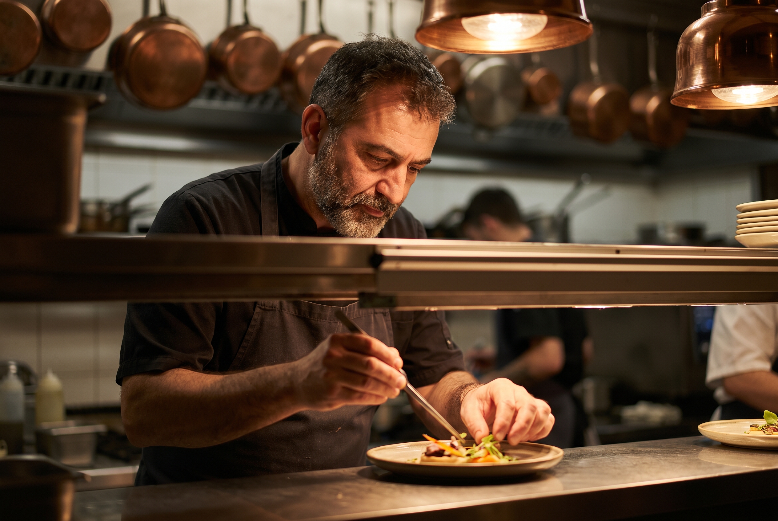 Chef at work in the ESTIA kitchen